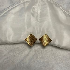 Gold Clip On Earrings